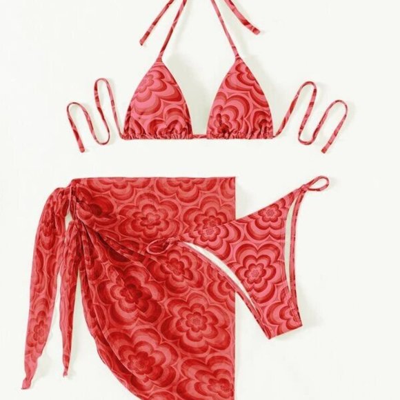 Women's 3 Piece Swimsuit Set - Picture 2 of 6
